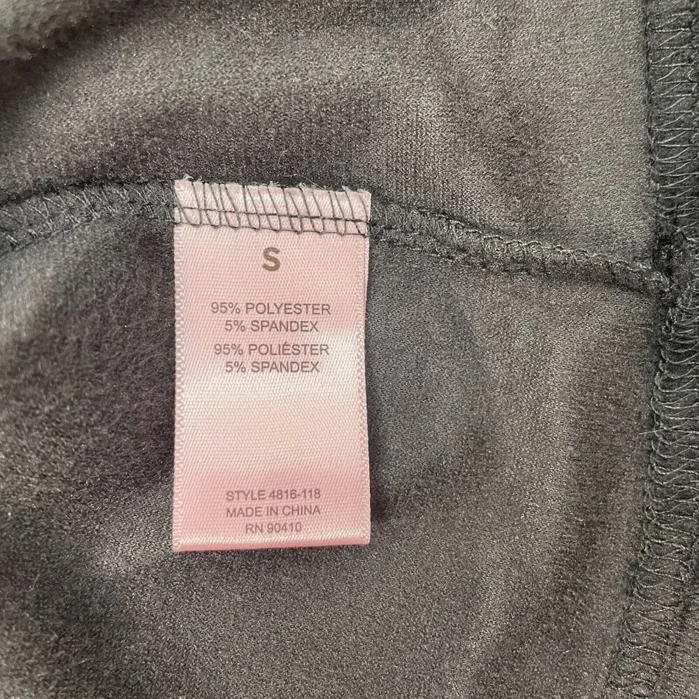 Juicy Couture Pajama Top Sleepwear Rhinestone Bling Logo Velour Black Womens S - Picture 5 of 9